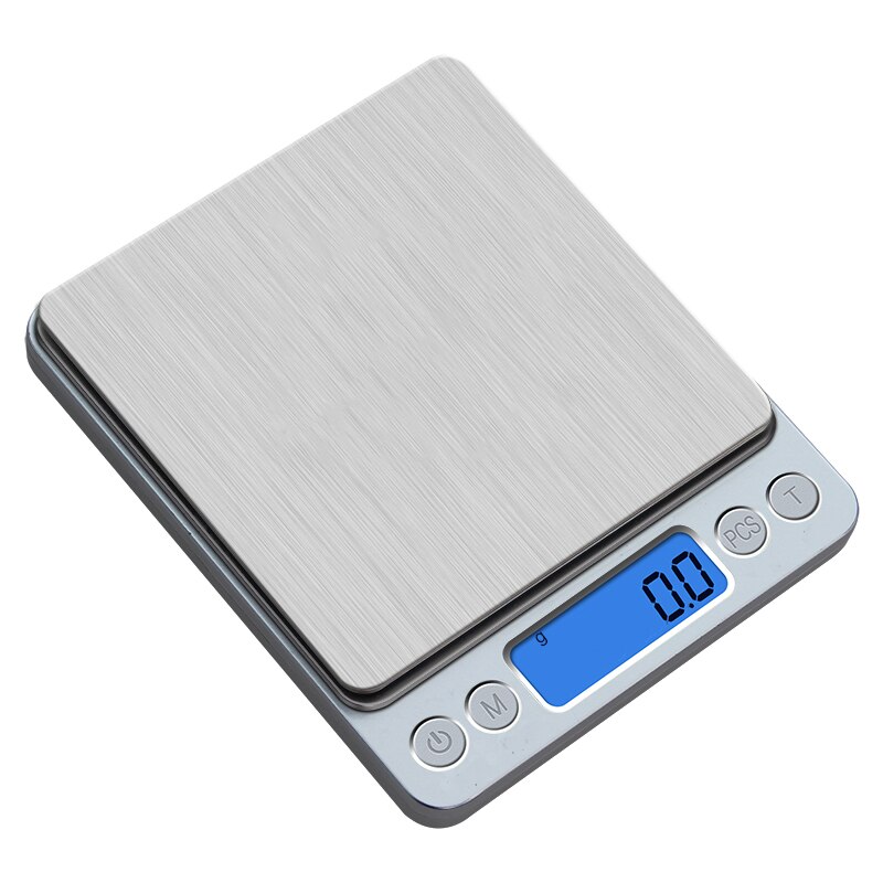Báscula de cocina de 3kg y 0,1g, balanza Postal para alimentos, báscula Digital portátil de 500g y 0,01g, báscula electrónica LCD, escalas Romana: 1kgx0.1g