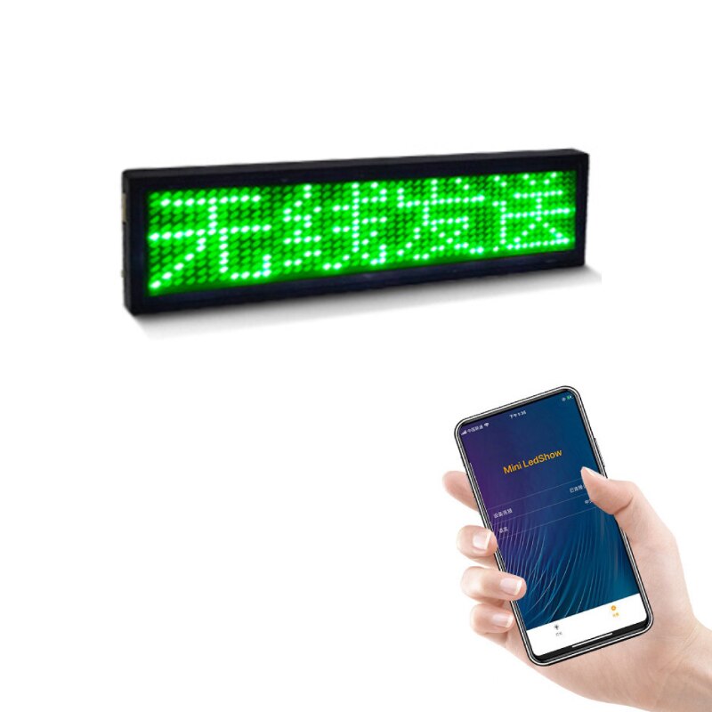 Bluetooth LED Name Abzeichen Preis Tag Restaurant Shop Ausstellung Nacht Club Hotel Digitale WILLKOMMEN Signage Led Abzeichen Clip Insignia: Bluetooth Green