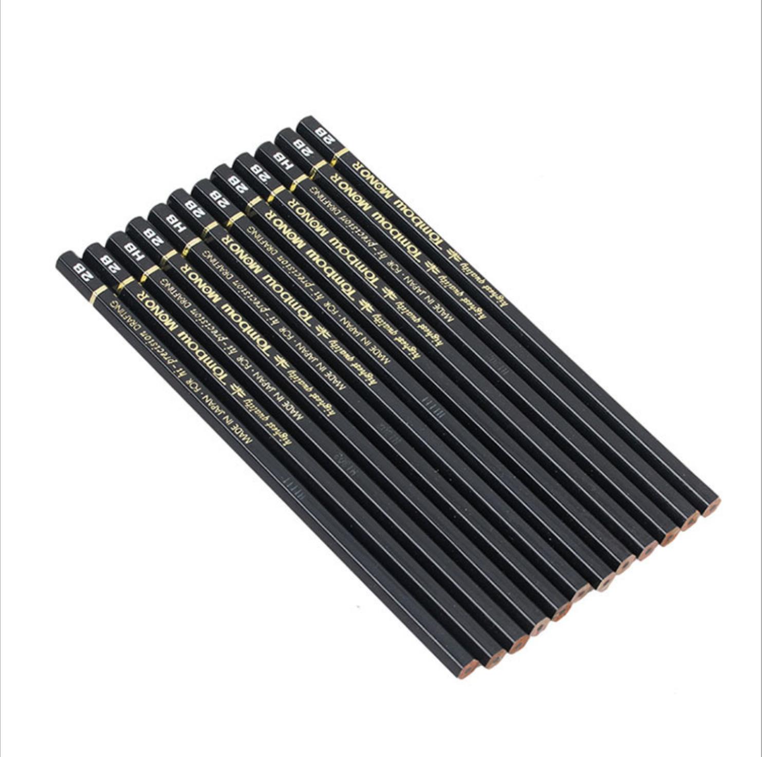 TUNACOCO 12pcs/lot 2B/HB/2H/H/4B/6B/B TOMBOW wooden lead pencil Japanese stationery pencil for school office supplies bb1710142