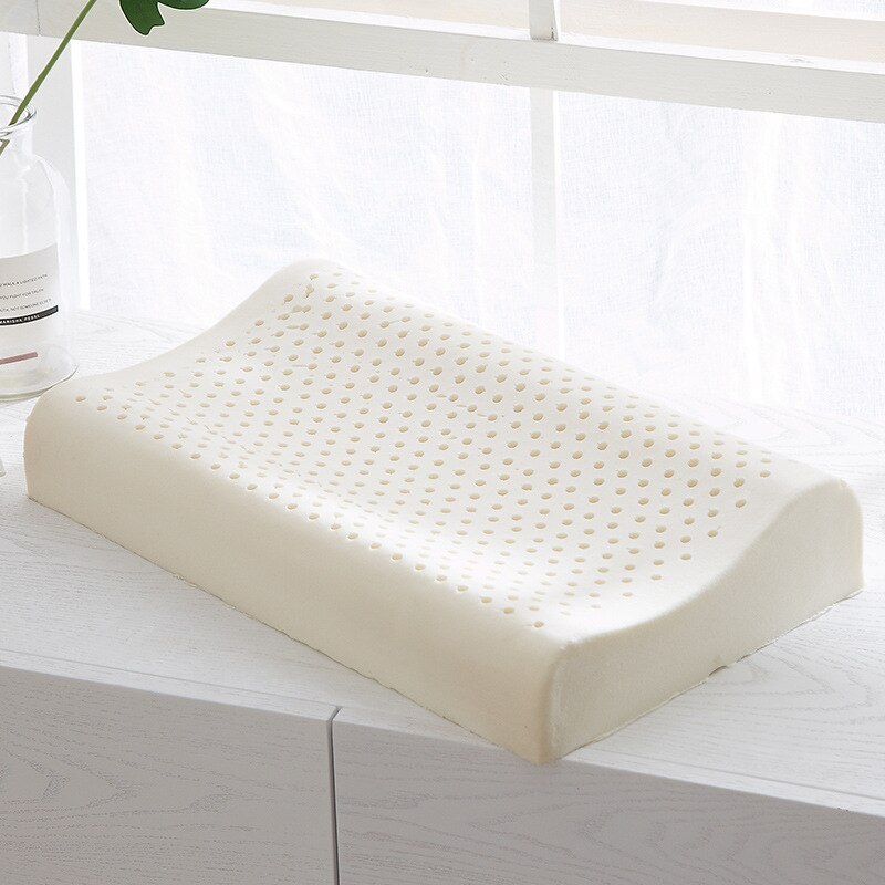 Ren naturlig latex kudde för att sova skydda kotor hälsovård ortopedisk kudde sängkläder kudde mycket mjuk 30 x 50cm