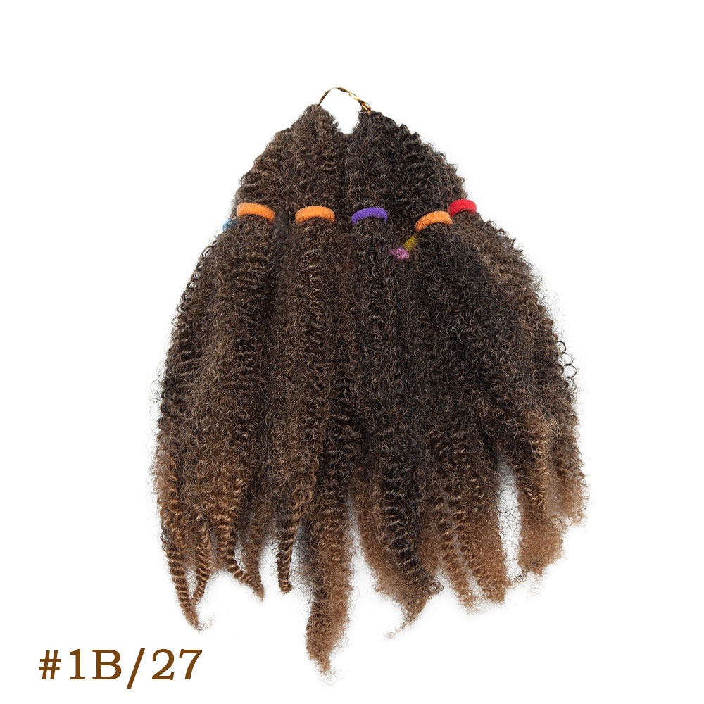 Afro Kinky Hair Pre Stretched Afro Kinky Twist Hair Braiding Hair Kinky Twist Crochet Braids Synthetic Hair Extensions For Women: #6