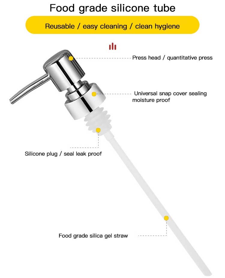 Butelka syropu dysza pompa ciśnieniowa dozownik wyciskacza z korek uszczelniający robić kuchni sos ostrygowy butelka ściskać Ostryga