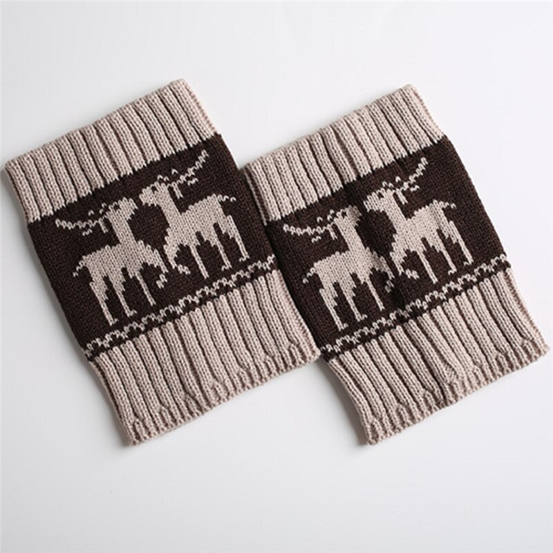 Damen Frauen Strick stricken tanzen Beinlinge Frauen Winter Warme Beinlinge Gestrickte Scoks Häkeln Lange Stiefel Socken: Kakifarbig