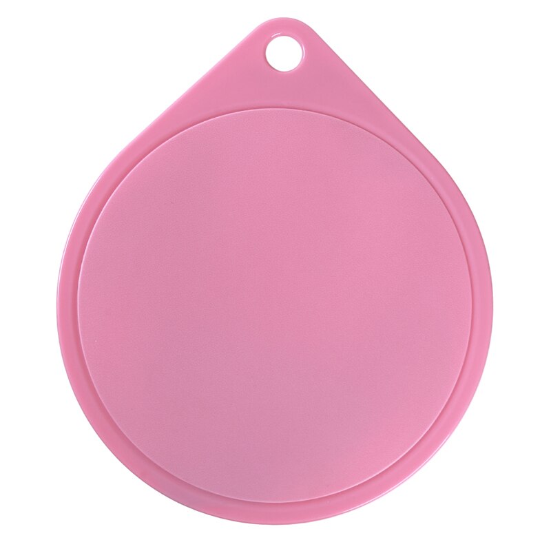 Single Cutting Board Plastic Cutting Board Kitchen Knife Set Round Non-Slip Multifunctional Cutting Board: pink