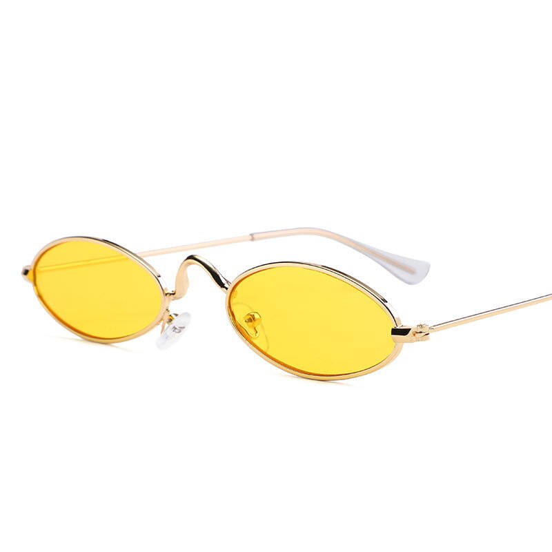 D&t ovale solbriller kvinder og mænd lille stel briller multicolor personlighed  uv400 solbriller kvinde: C6