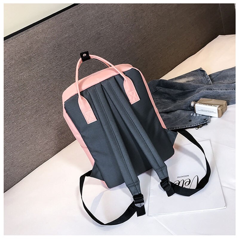 Schattige rugzak dames canvas schooltas voor tienermeisjes campus laptoptas vrouwelijke reis kawaii rugzak preppy stijl