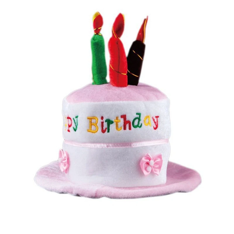 Pluche Happy Taart Hoed Voor Mannen Vrouwen Volwassen Kind Size Kostuum Partij Kleding Decoratie Cosplay Verjaardag: Army Green