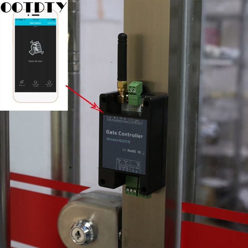 2G GSM G202 Gate Opener Relay Switch Industrial Machine Switch Access Controller Remote Control Door Opener Free Call