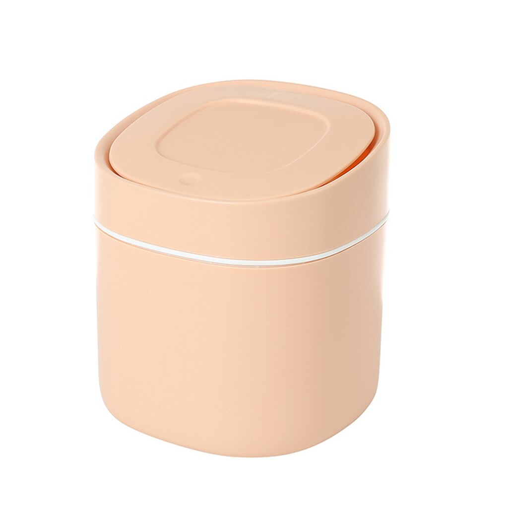 Desktop Trash Can 4L Garbage Storage Waste Bin Bucket Living Room Table Dustbins Portable Pencil Container Organizer: 3