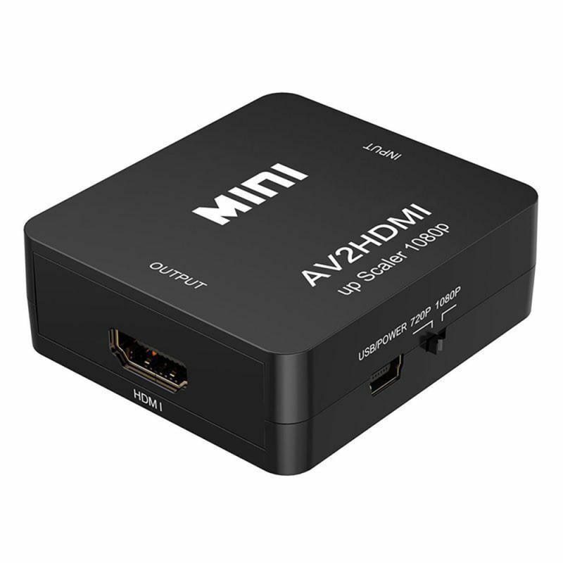 AV to HDMI Video Audio Converter AV2 HDMI RCA to HDMI 1080P Video Audio Converter HDMI Mini AV2HDMI Support Moniter TV