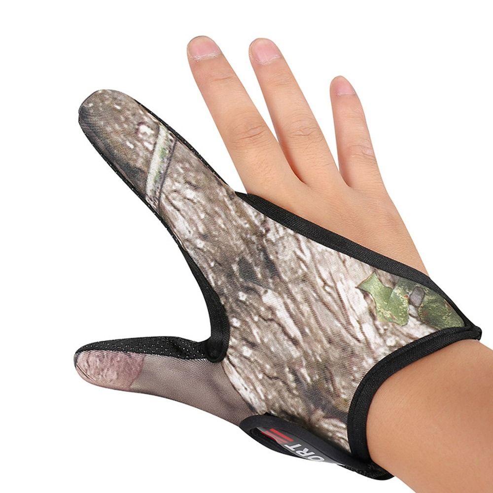 Guantes de pesca antideslizantes y anticortes, manoplas protectoras de 2 dedos, accesorios para aparejos de pesca, guantes de ciclismo, primavera y verano: Rojo