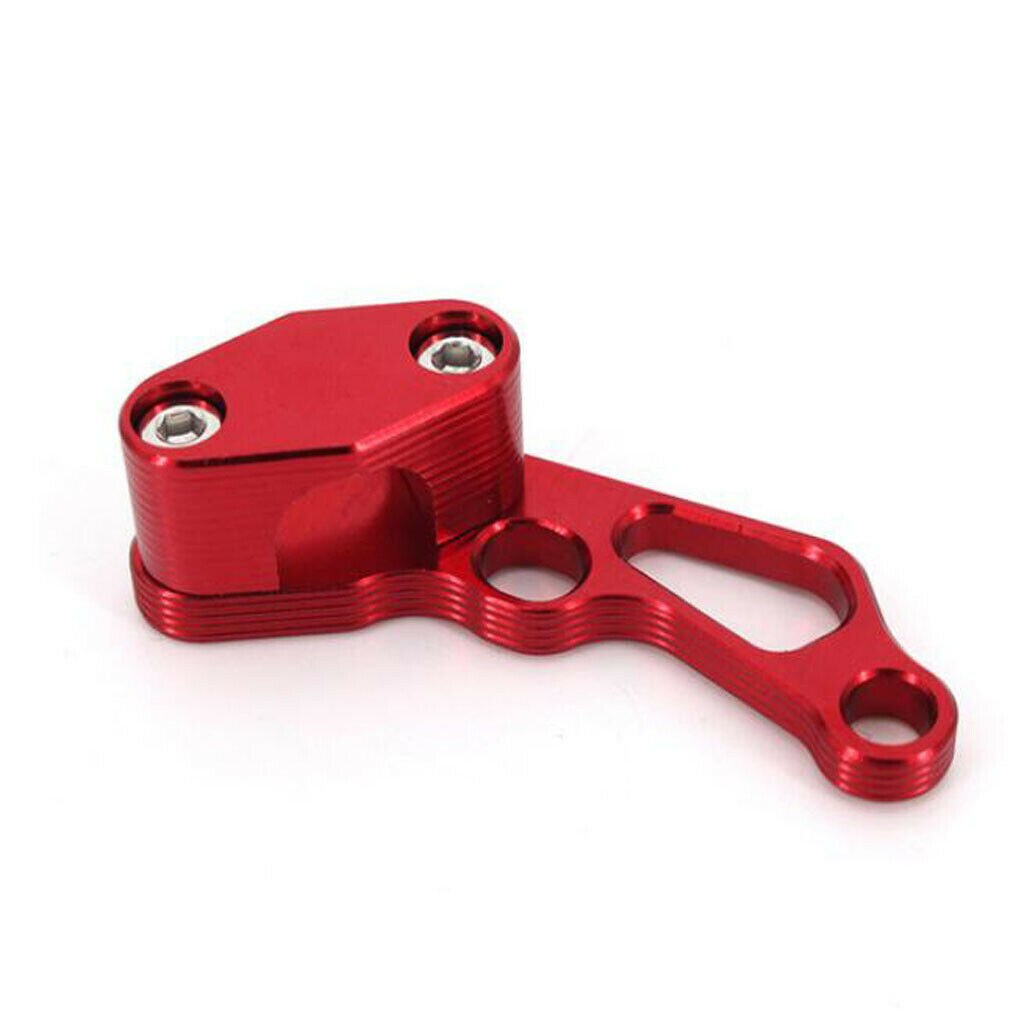 Universal Aluminium Motorcycle Brake Line Clamps Wire Clip Holder For Honda CBR: Red