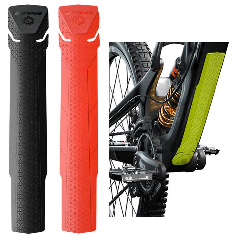 Bike Bicycle Universal Frame Protection Sticker Cover Guard Silica Gel Frame Lower Tube Sticker Protector Silicone Sheet 40.2x6