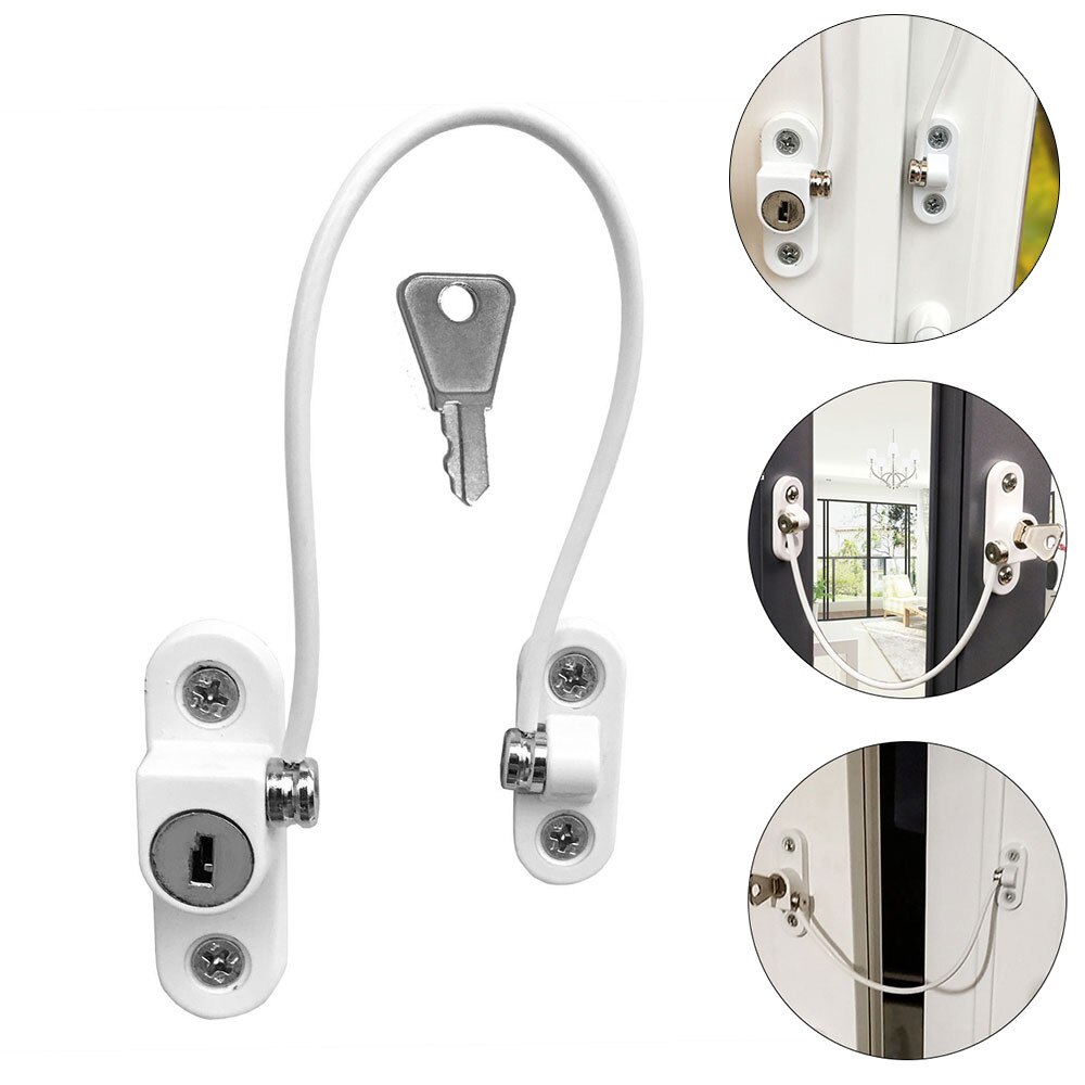 8Pcs Window Sloten Kinderen Bescherming Lock Roestvrij Staal Venster Limiter Baby Veiligheid Baby Security Window Sloten Veilig Producten