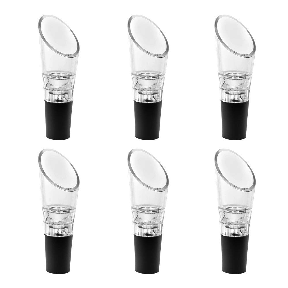 6 Pack Wine Aerator Pourer, Premium Aerating Decanter Spout: Default Title