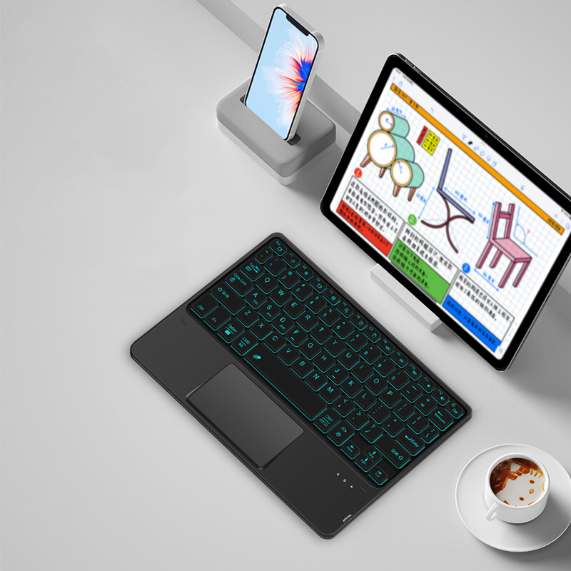Bluetooth-Tastatur für Blackview Tab 18 Tab 18 16 15 13 12 11 10 pro 9 7 6 OSCAL Pad 8 Tablet Drahtlose Tastatur mit Touchpad