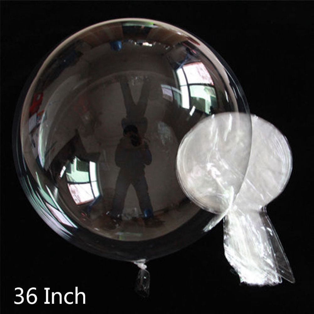 10pcs PVC Clear Bubble Balloons Giant Transparent PVC Bubble Balloon Wedding Birthday Party Decorations Ball Kids: 4