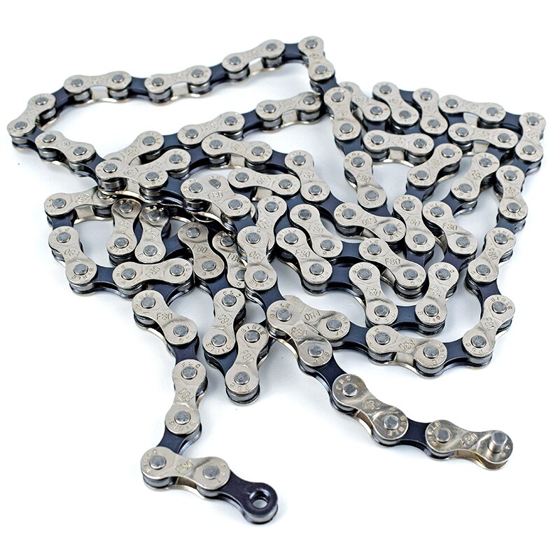 F80 bicycle chain silver 8 speed 116L bike chain 24 speed solid paltes mountain road bike chains 8S ultralight 307g boxed