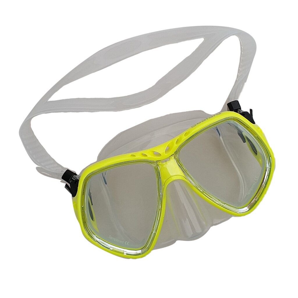 Scuba Diving Mask Wear Resistant Underwater Swimming Snorkeling Glasses & Adjustable Strap Fit for Men Women
