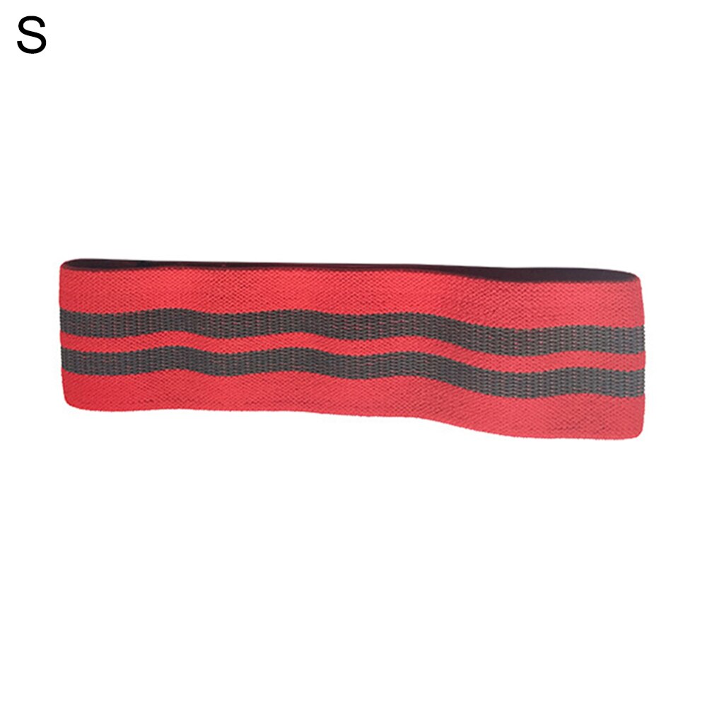Cercle de hanche profond Squat hanche anneau bande élastique Fitness bande de caoutchouc femme résistance cercle hommes Yoga sport Tension ceinture: Red S
