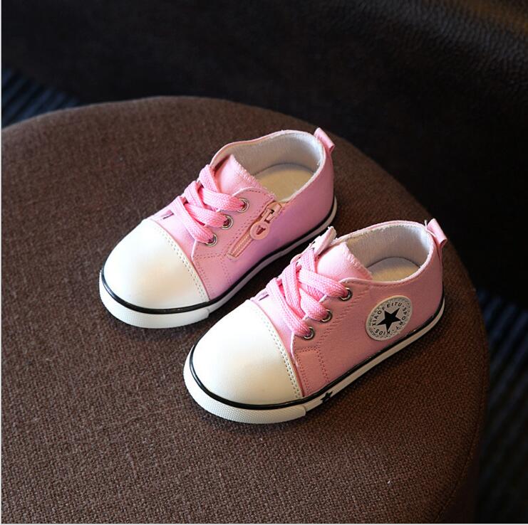 printemps toile chaussures pour enfants filles respirant chaussures de sport garçons et filles pas puant pieds doux chaussures de sport pour enfants
