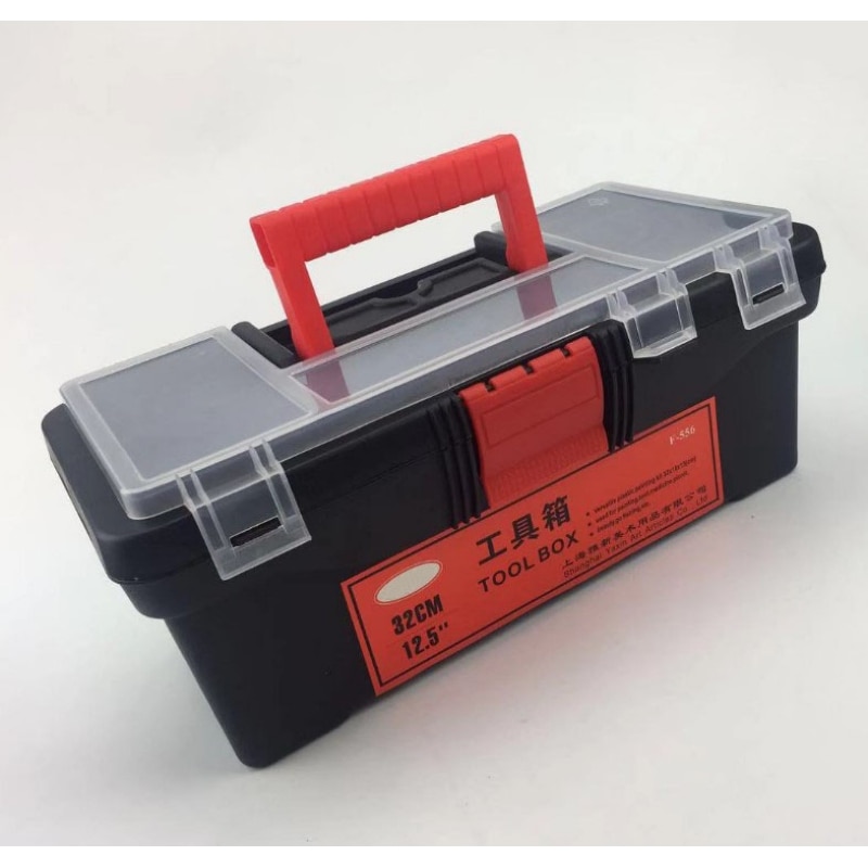 Boîte à outils Portable de 12.5 pouces, pour les composants d&#39;outils, les nécessités quotidiennes, boîte d&#39;électricien menuiserie, boîtier de pièces de quincaillerie domestique