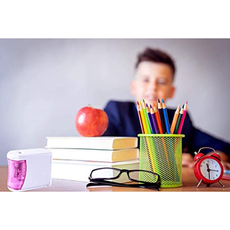 Electric Pencil Sharpener Can Stop Children's Electric Pencil Sharpener Suitable for Student Classroom Without Battery