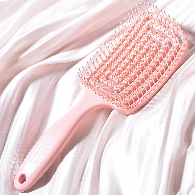 Peigne de Massage du cuir chevelu, brosse à cheveux antistatique, humide, sec, bouclé, démêlant, en Nylon, outils de coiffure pour Salon de coiffure pour femmes et hommes