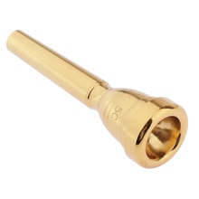 Boquilla de trompeta chapada en oro para Yamaha Bach accesorios de instrumentos musicales de repuesto (5C)