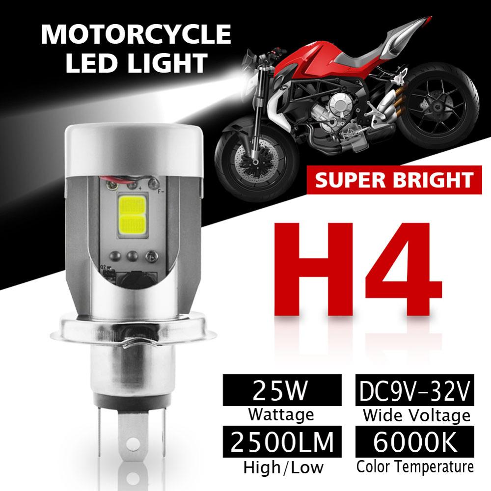 P45T R2 72SMD LED Motorrad Scheinwerfer Birne Hi/ Lo Beam Lampe Weiß DC 12V 24V