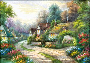 Vendita a buon mercato Per Adulti puzzle di 2000 pezzi creativo paesaggio di puzzle per adulti di decompressione per bambini giocattolo educativo: A-7014