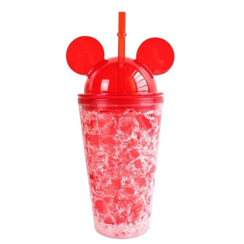 Odd refrigeration sippy cups crushed ice cup plastic cup children adult students with fruit juice cup ice cool summer