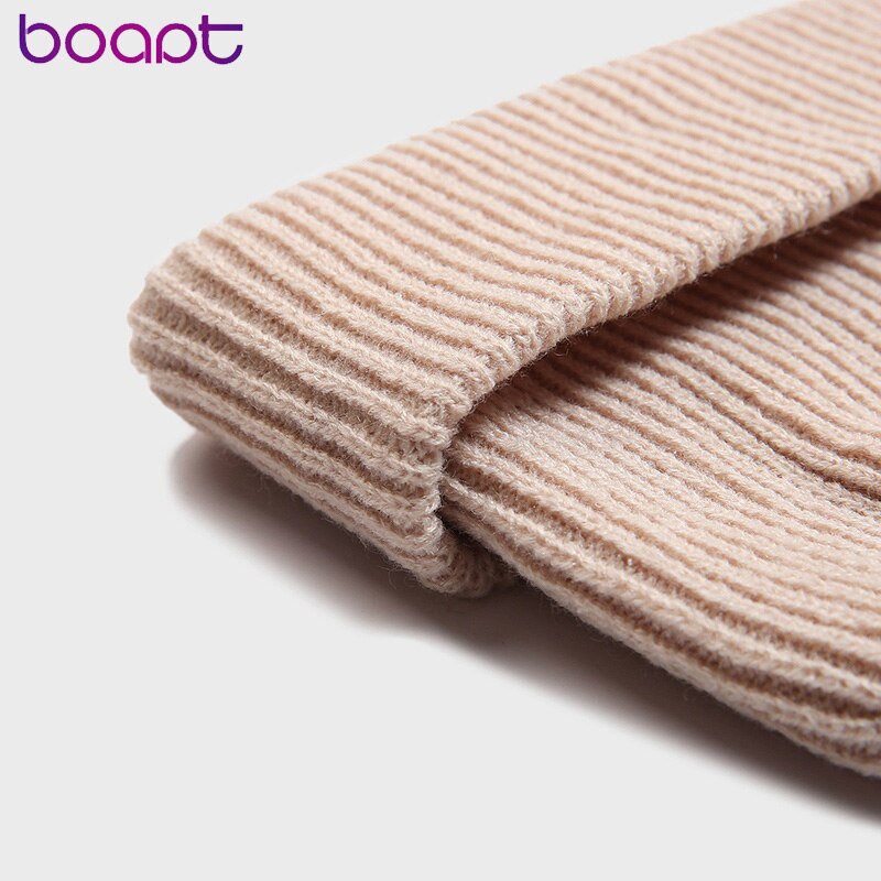 Voksen strikket kalot kvinder mænd afslappet hip hop hat akryl ski hue kasket unisex vinter holde opvarmning ensfarvede hatte