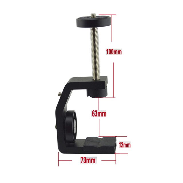 Outdoor Multifunction C Clip Tripod Ball Head Base Fixture Clamp For Cellphone Digital Camera Sports Camera