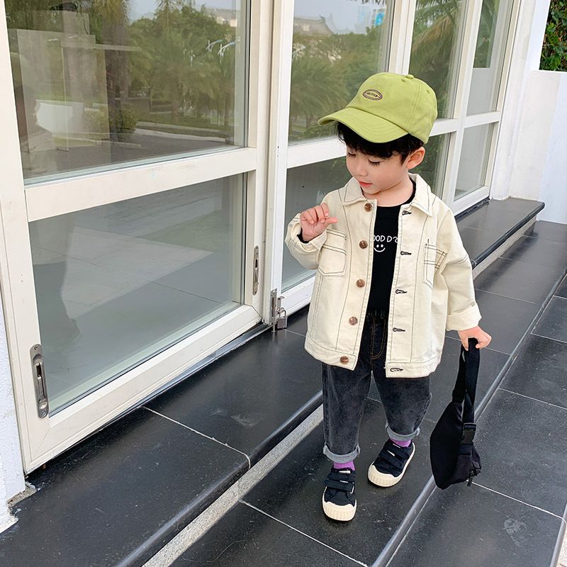 Thread Spring Autumn Boy Coat Overcoat Top Kids Costume Teenage Children Clothes Plus Size