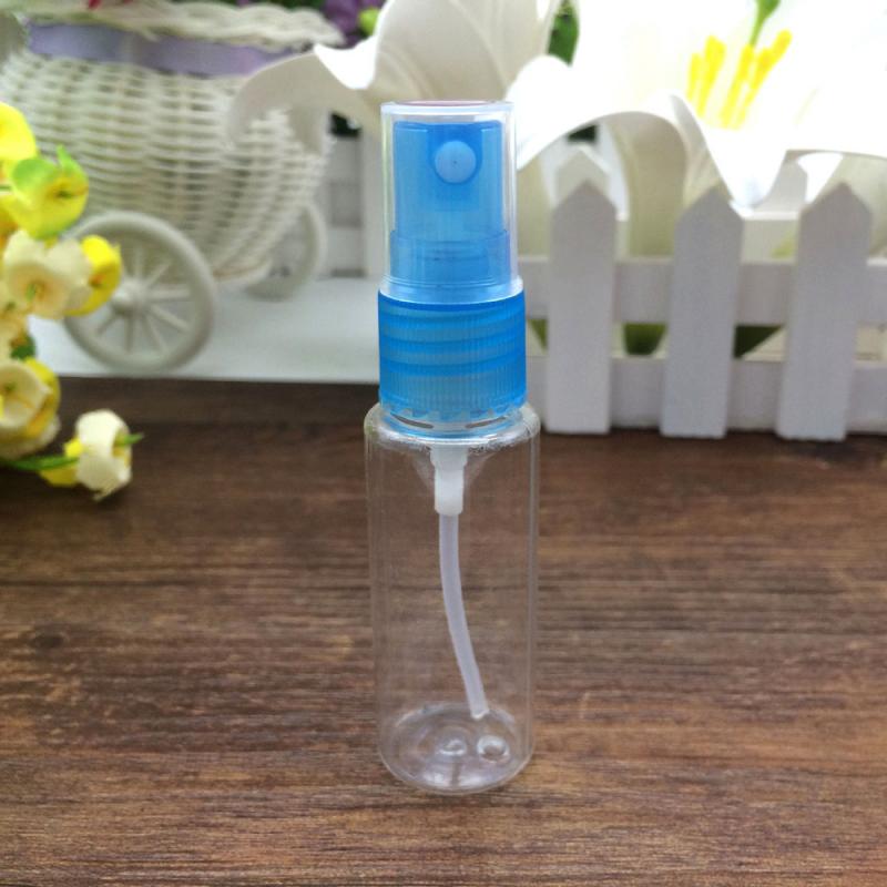 20ml Mini Travel Transparent Empty Spray Bottle Plastic Refillable Bottles Container Makeup Beauty Bottle Random Color