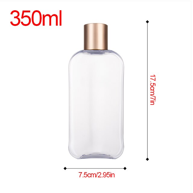 250/350Ml Vierkante Vorm Zeep Hervulbare Fles Handpers Lege Reizen Draagbare Dispenser Olie Douchegel Lotion Opslag fles: F