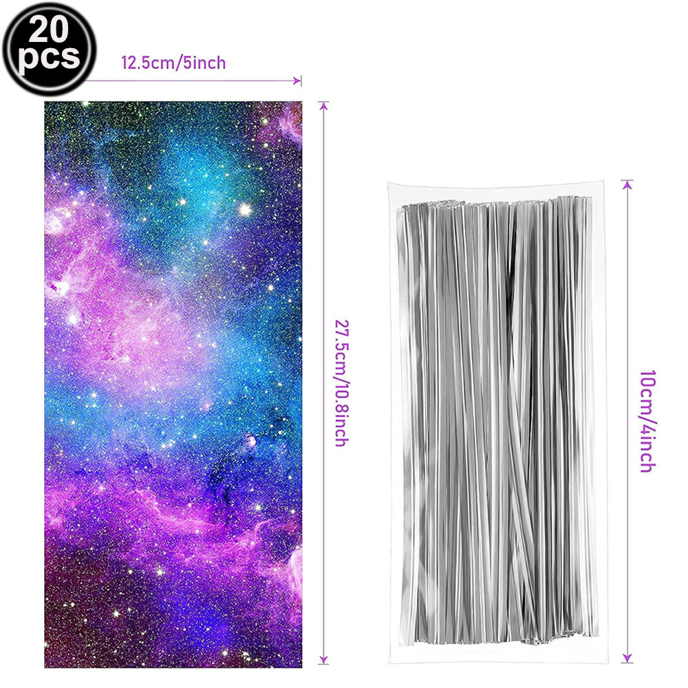 Ruimte Astronaut Verjaardag Wegwerp Servies Space Universe Borden Kopjes Servetten Banner Jongens Planeet Ruimte Thema Feestdecoratie: Bruin