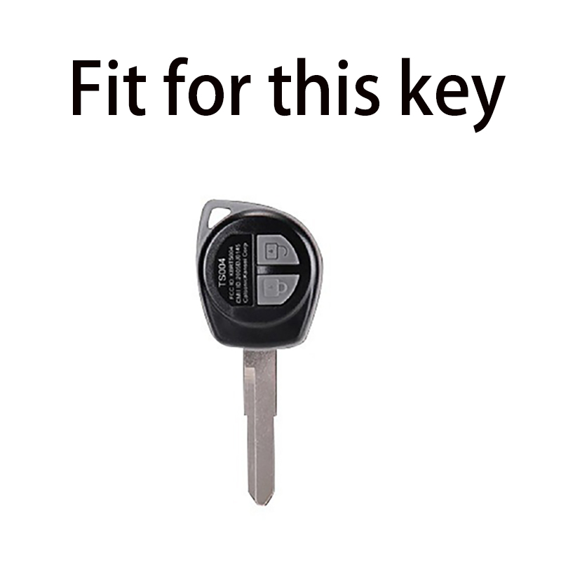 Funda de llave de ABS de carbono con 2 botones para Suzuki SX4 Swift Grand Vitara Liana, accesorios de coche