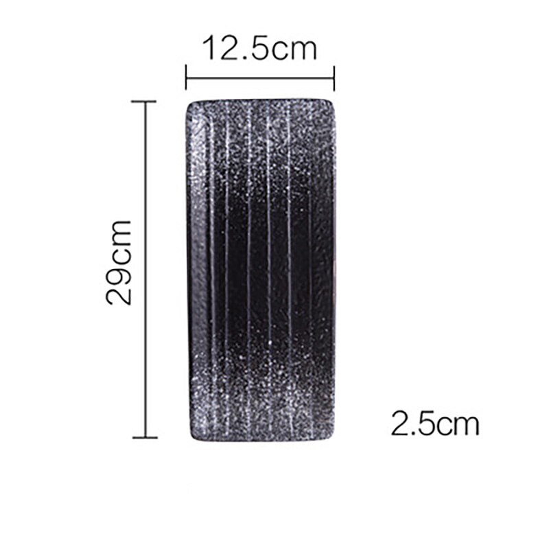 FANCITY plato rectangular para restaurante, plato de cerámica retro, placa con patrón de piedra, plato plano, plato de sushi: 6