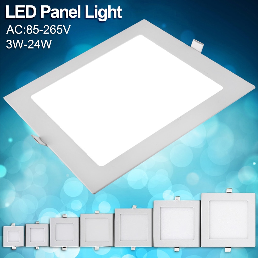 TSLEEN Recessed LED Ceiling Panel Light Flat Bedroom Square Downlight With Driver Panel Light For Living room Bathroom