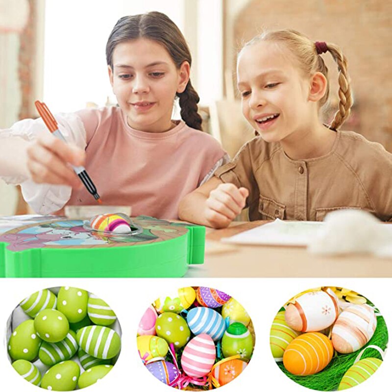 Diy Easter Egg Decorating Coloring Kit Egg Spinner Machine With Accessories Children Play Toy Perfect Birthday For Kids
