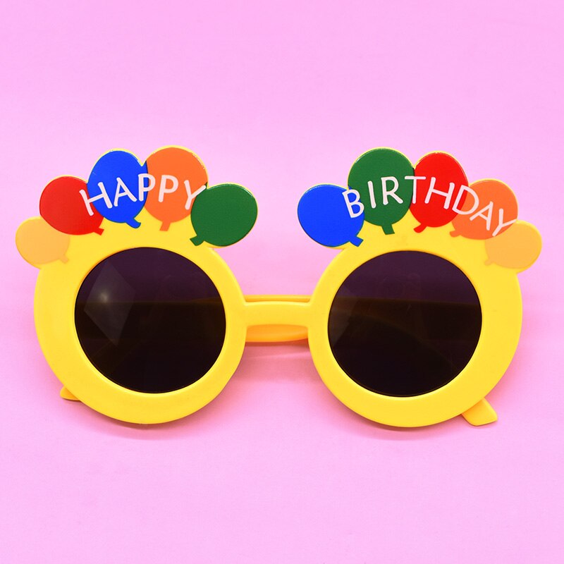 Verjaardagsfeestje Bril Grappig Zonnebloem Kaars Cake Zonnebril Voor Gelukkige Verjaardag Gunsten Photo Booth Props Decoratie Kids 8: B05