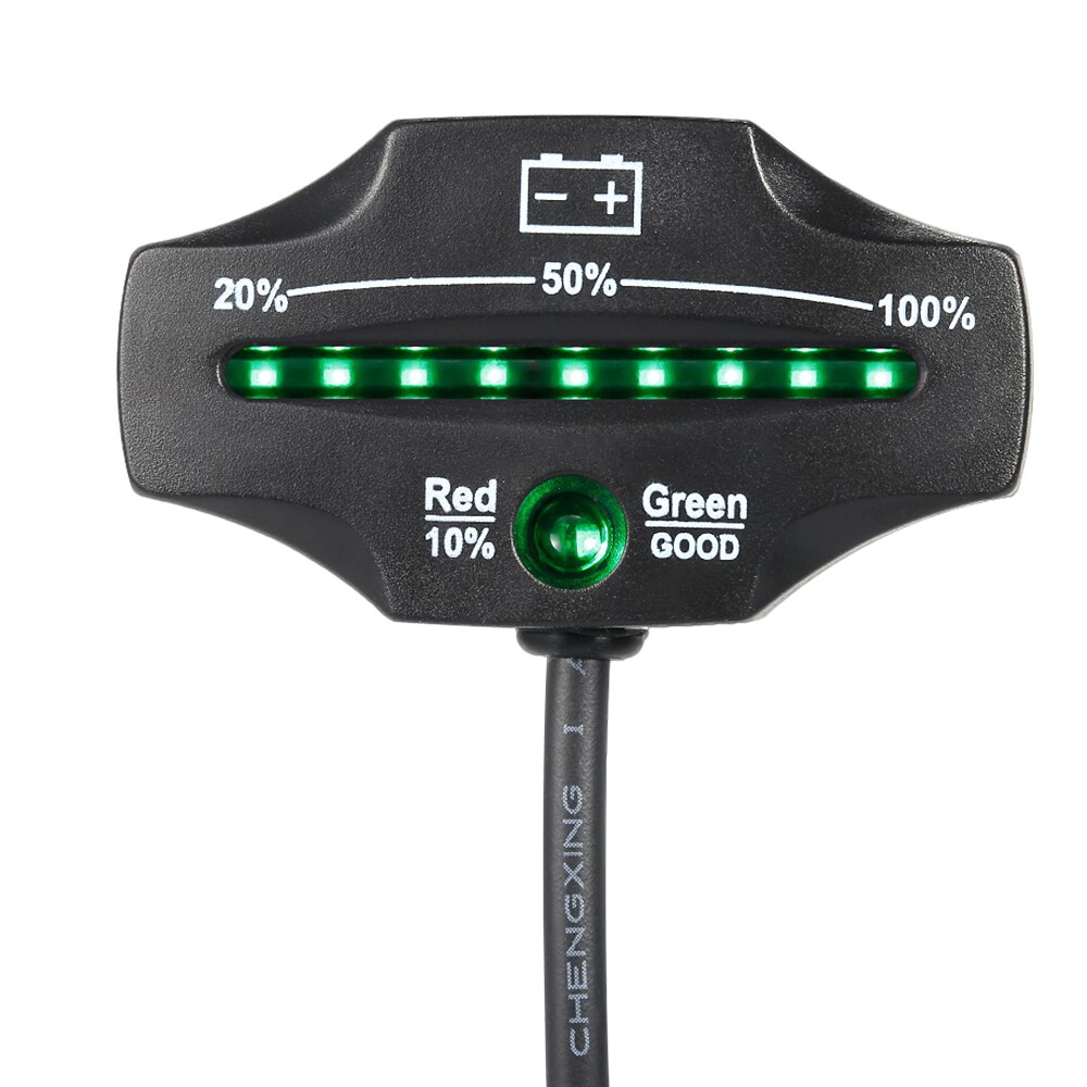 LED Lead Acid Storage battery tester 12/24V Battery Indicator Gauge Battery Level Monitor for Golf Carts Marine Motorcycle Truck