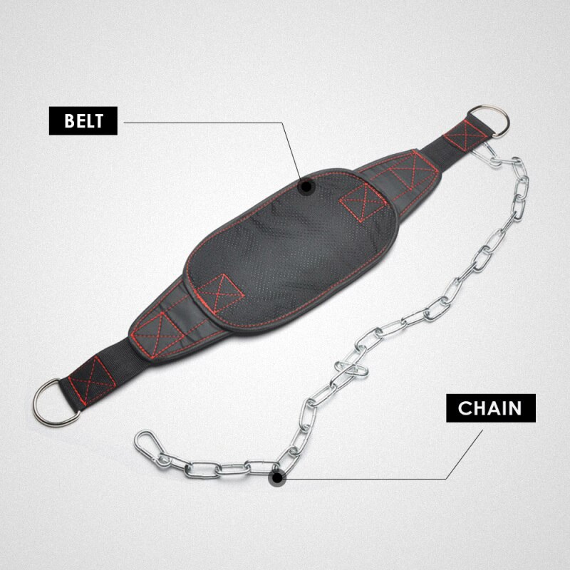 Thicker Metal Chain Weight Lifting Dip Belt Pull-up Gym Equipment Bodybuilding Musculation Exercise Crossfit Fitness Training