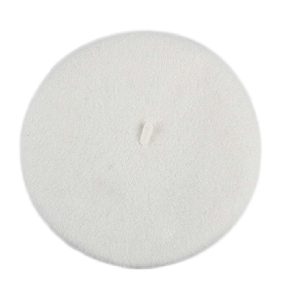 Elegent britisk dame kvinner strikket beret lue ski luer tam lokk lue xin: Hvit