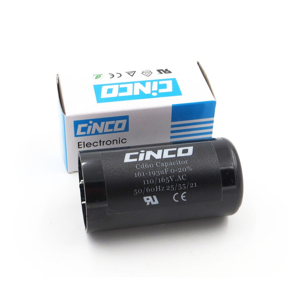 CD60 Motor Start Capacitors Motor Starting 161-193uF 110V 125V 165V 161-193 mfd uf mf Compressor HVAC Electrolytic 110VAC 125VAC