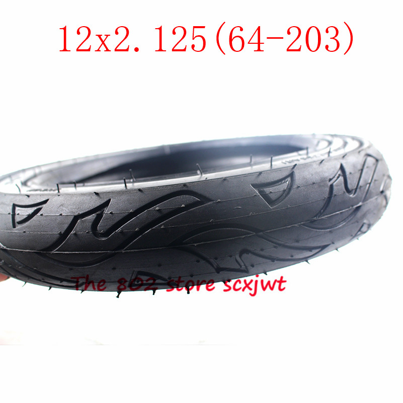 12x2.125 64-203 neumático con buena bicicleta Scooter neumáticos de cochecito tubo interior 12*2.125 neumáticos de scooter de gas