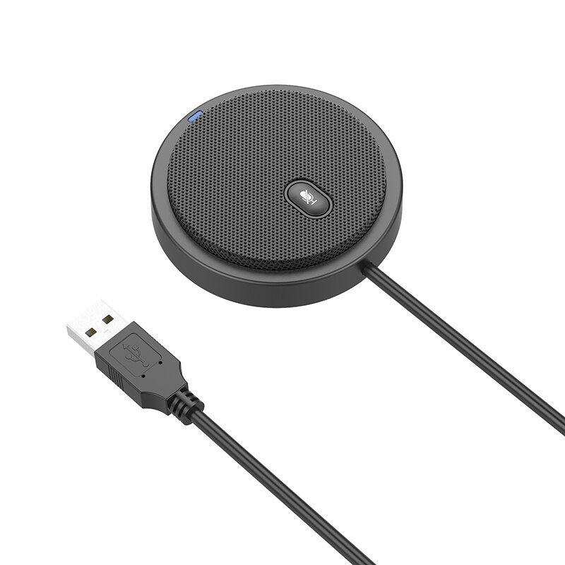 Usb Plug Tabletop Pure Sound Omnidirectional Condenser Boundary Conference Microphone For Recording Gaming