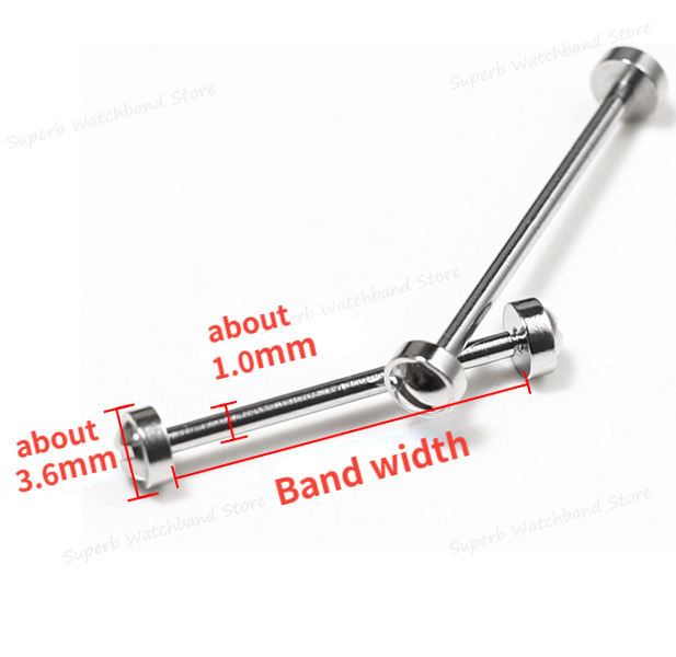 14 16 18 20 22mm tornillo de reloj varilla de tubo tornillo de reloj Kit de enlace de vástago para correa de reloj de cuero Pin cierre pulsera reparación